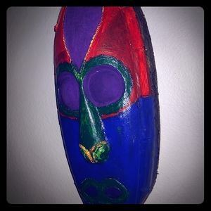 Authentic Hawaiian tiki painted by native child